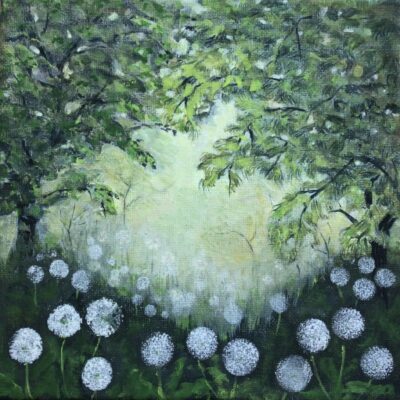 Madeleine Fletcher: Dandelion Heaven.   Acrylic