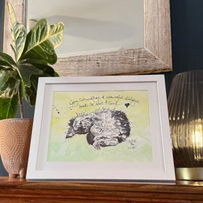Mel Cairns (i.am.melc): Framed cat illustration lifestyle photo