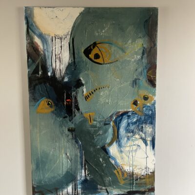 Yabby Intuitive Abstract & Mixed Media Painting:
