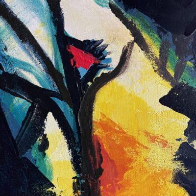 Yabby Intuitive Abstract & Mixed Media Painting: