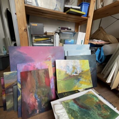 Yabby Intuitive Abstract & Mixed Media Painting: