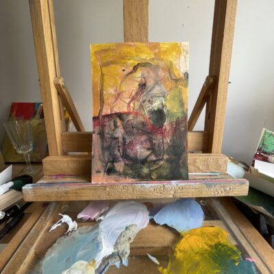 Yabby Intuitive Abstract & Mixed Media Painting: