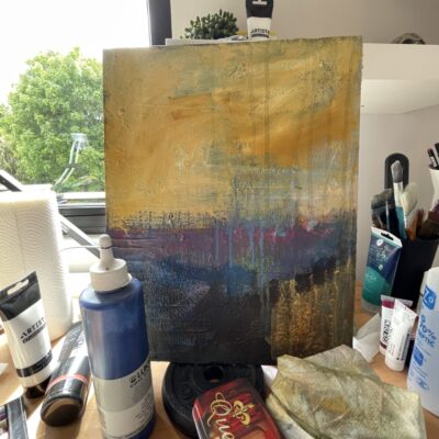 Yabby Intuitive Abstract & Mixed Media Painting: