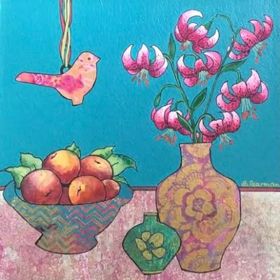 Barbara Pearman: Peach Delight Mixed Media