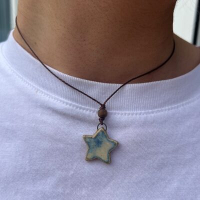 Leah Hall - Ceramics: Star ceramic necklace