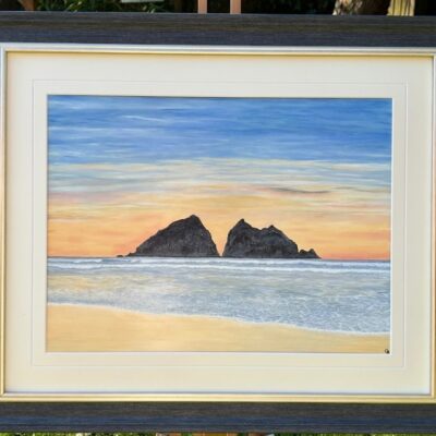 Carose Seascapes: Gull Rocks Sunset