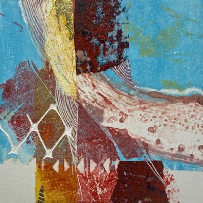 Sarah Russell: Circus - The Trapeze ~ Monoprint