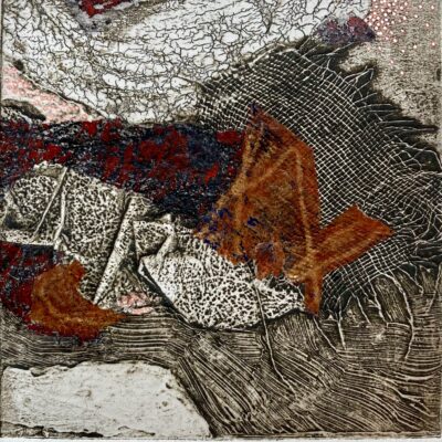 Sarah Russell: Rockpool Reveal ~ Collograph