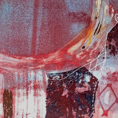 Sarah Russell: Circus-The High Swing ~ Monoprint