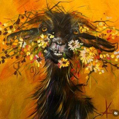 Kim Lloyd: fun goat portrait