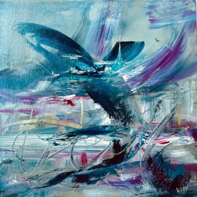 Karen Joy: "When Water Learns to Fly"frames acrylic : £190