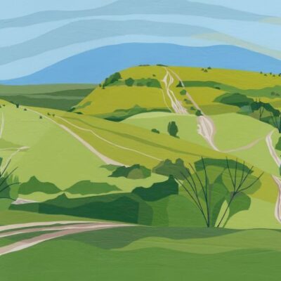 Christine Bass: Ivinghoe Beacon from Steps Hill, Ridgeway, Bucks