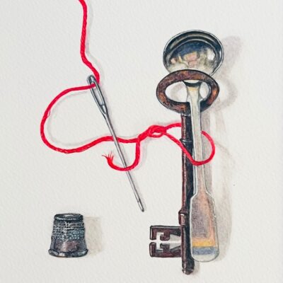 Patricia Rozental ASGFA: Let Love Be The Thread - Watercolour