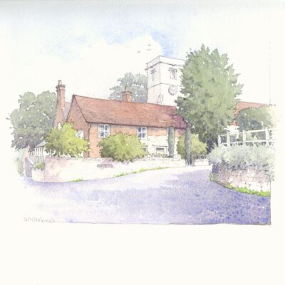 John Whitehead: A scene in Oving village.