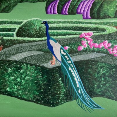 Linda Seraj: Peacock on Bush