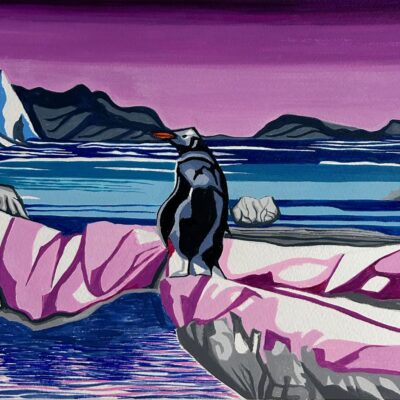 Linda Seraj: Penguin in Purple