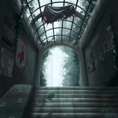 Paige Griffiths: Digital environmental illustration, done on procreate with iPad pro. Telling a story with environments. Experimenting with values and mood.