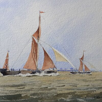 Sally Naomi Creveul: Racing Barges - Blackwater estuary