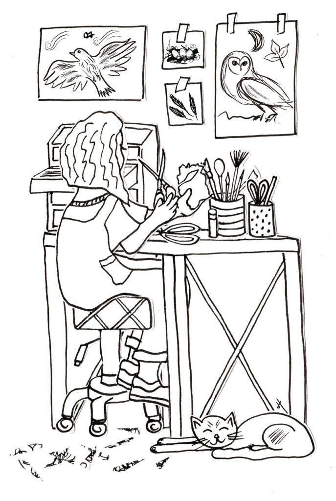 Hayley Noakes - Fig Tree Studio at work