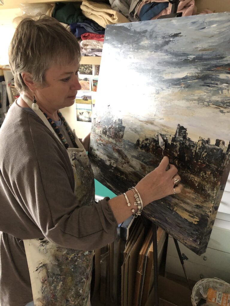 Liz Grammenos at work