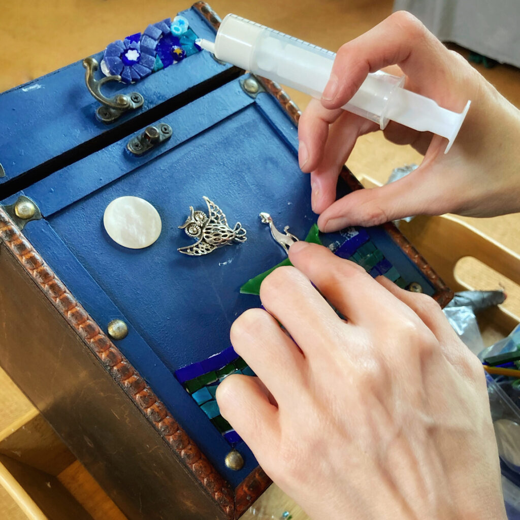 Deborah Brett Mosaic at work