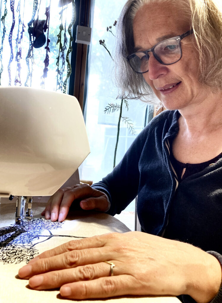 Sue Nicholls at work