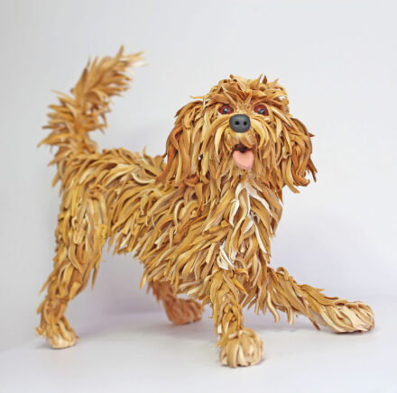 Bespoke commission of cockerpoos Dennis (size ~ 12cm tall)