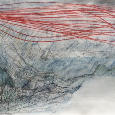 Debbie Perry: Storm pencil on paper approx A4 combining internal and external sounds