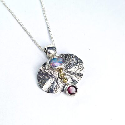 Chloe Romanos: 'Mycenae' Ring, silver, opal and tourmaline, Chloe Romanos