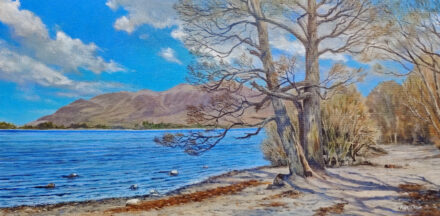 Lakeshore Path - Acrylic on mounted canvas