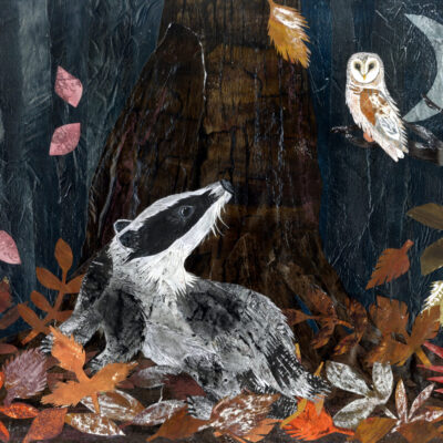 Hayley Noakes - Fig Tree Studio: Badger and Moonlight