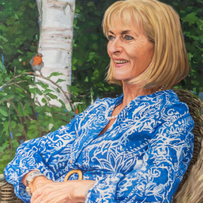 Oliver Winconek: Carole - Oil on board, commissioned portrait, 70x50cm SOLD