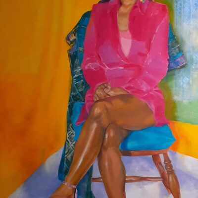 Joanna Stone: Todi. Oil on canvas, 100cm x 90cm.