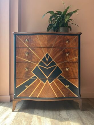 Restored Beithcraft Serpentine drawers