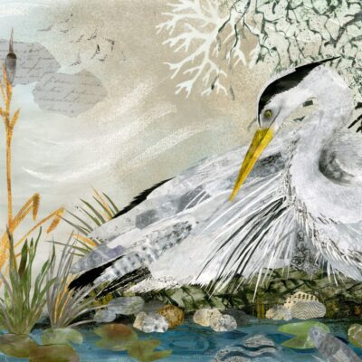 Hayley Noakes - Fig Tree Studio: Heron en Attente
