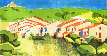 Houses at Collioure  Screenprint