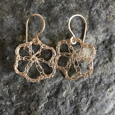 Izabela Rocks - Crochet Jewellery: Crochet Flower Earrings