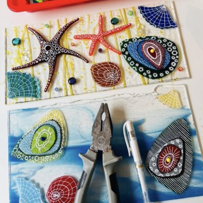 Julia Batten Glass: Rockpool pieces in the making