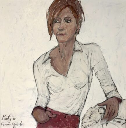 Kathy, acrylic on board