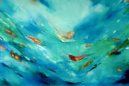 Boat Trip 2, oil on canvas 80cm x50cm