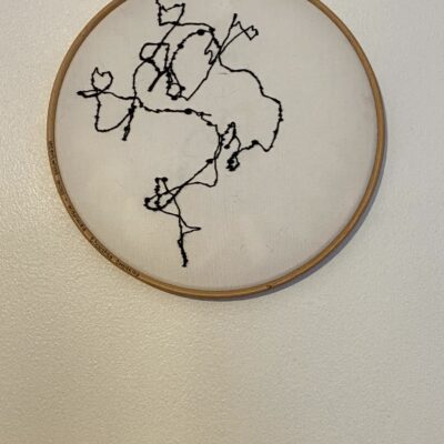 Deborah Humm: Intertwined Axons embroidery