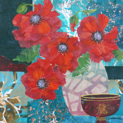 Linda Travers Smith: Poppies & Pottery Mixed Media Collage