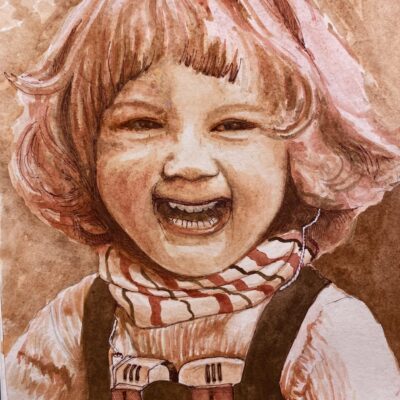 Melissa Mostyn: "Self-portrait as a young girl," 2024