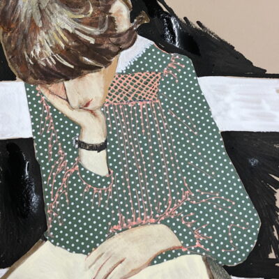 Melissa Mostyn: "Self-portrait reading," 2022