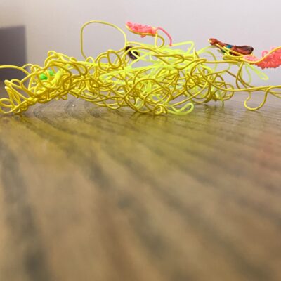 Deborah Humm: Throw Away Thought. 3D drawing ABS plastic 18x14x8cm