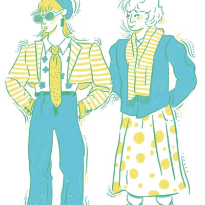 Isabelle Jones: Fashion girlies 1. Digital illustration.