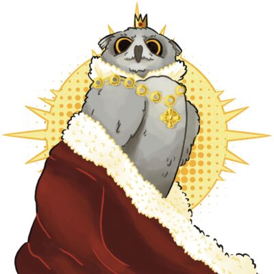 Isabelle Jones: Royal owl. Digital illustration.