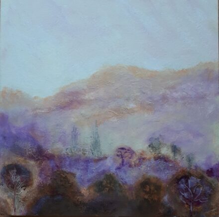 Within View 2 Acrylic on cradled panel 8 x 8 ins