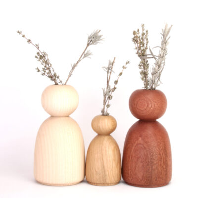 David Rodgers: Wooden Vases (for dried flowers)
