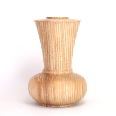 David Rodgers: English Ash Vertical Lidded Container Form